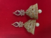 Picture of New traditional bridal Diamond jhumkas with mati