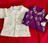 Picture of Pure raw silk sherwani dhoti Nehru jacket - 0-3Months