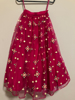 Picture of Pink netted lehenga with ruffle blouse 6-8y