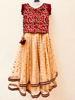 Picture of Netted lehenga with rawsilk crop top 5-6Y