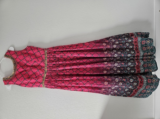 Picture of New Magenta party dress with dupatta