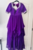 Picture of Designer Purple Maggam work gown/dress