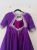 Picture of Designer Purple Maggam work gown/dress