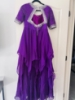 Picture of Designer Purple Maggam work gown/dress