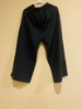 Picture of Black Cotton suit set with organza dupatta