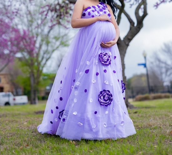 Picture of Maternity designer Long frock