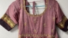 Picture of Dusky pink narayanpet long frock with maggam work