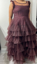 Picture of Brown ruffled frock