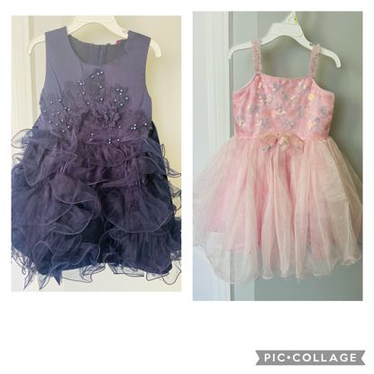 Picture of Never worn party wear frock combo 2-4y