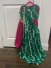 Picture of PL386 3-piece indo-western gotapatti lehenga 4-6Y