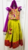Picture of PL392 Benaras Green langa with paithani blouse 8-9Y