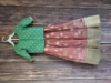 Picture of Pastel Pink and green chanderi lehenga  3-4 yrs