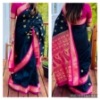 Picture of New Black and pink classic silk paithani saree with Black and pink matching blousE