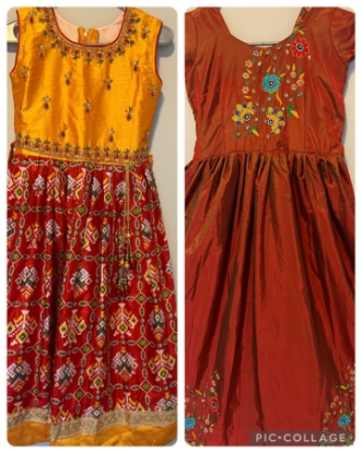 Picture of Combo Patola long frock and lehanga 6-8y