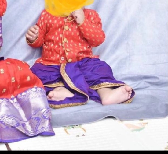 Picture of Pattu kurta set 9-12M