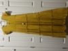 Picture of Mango Yellow georgette layered mirror yoke long frock