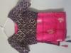Picture of Pure raw silk magenta pink and royal blue saree