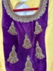 Picture of Yellow bandhani cape sleeves long dress