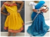 Picture of Langa voni set and silk frock for 4-5Y