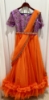 Picture of Orange designer long frock