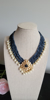 Picture of Multi layer necklace with clustered pearls and pearls drops