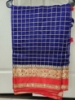 Picture of Royal blue Semi Silk Saree