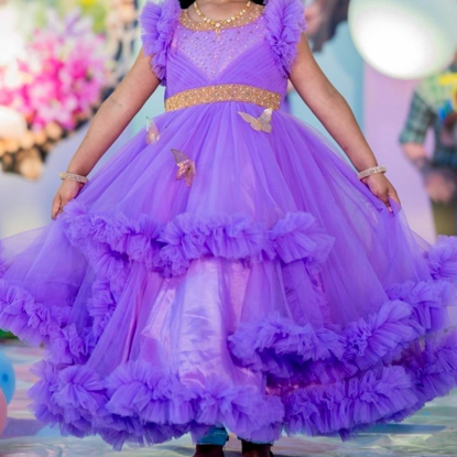 Picture of Customized party wear frock for 5-6 years old