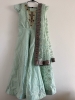 Picture of powder blue Ethnic long gown