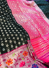 Picture of New black and pink saree