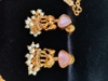 Picture of Chandbali Earrings and Baby Pink Kundan necklace combo