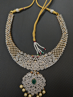 Picture of Cz  peacock necklace