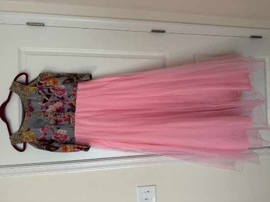 Picture of Pastel pink designer gown