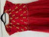 Picture of Red netted dress with work