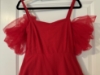 Picture of Red knee length gown 12-15y