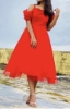 Picture of Red knee length gown 12-15y