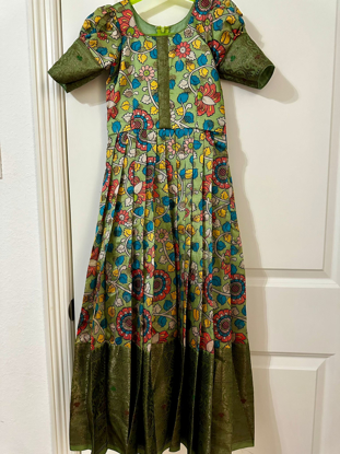 Picture of PL444-Brand new kalamkari long gown(7-8Y)