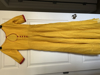 Picture of yellow long anarkali  dress