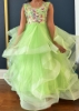 Picture of Pista green layered frock 5y