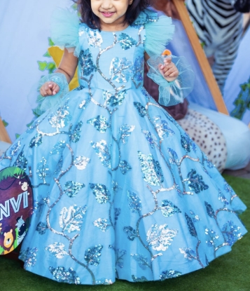 Picture of Samta N Shruti blue sequin dress 2-3 years