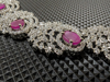 Picture of Cz necklace with pink stones
