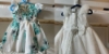 Picture of white and green frocks 1-2y