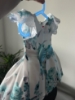 Picture of white and green frocks 1-2y