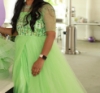 Picture of Pista green layered frock