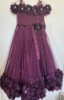 Picture of PL475 wine color 3D frock 4-6y