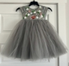 Picture of Gray embroidered tulle dress 2-3  yrs