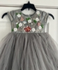 Picture of Gray embroidered tulle dress 2-3  yrs