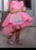 Picture of Baby pink party wear frock 2-3y