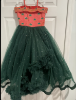 Picture of Peach and green frock - 5-6yr