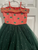 Picture of Peach and green frock - 5-6yr