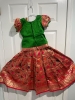 Picture of Semi Paithani Lehanga with maggam blouse 4-6y